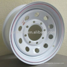 Rueda de acero blanco para la venta: rueda de remolque China